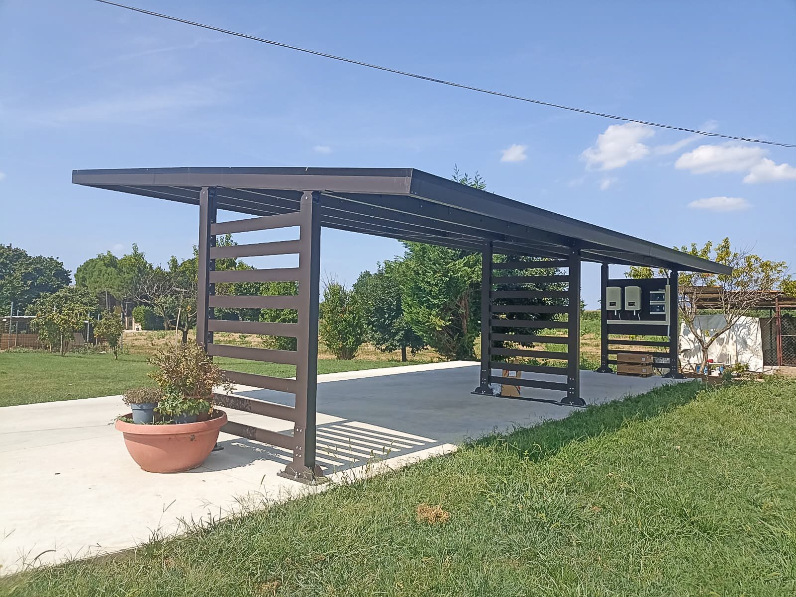 Carport solaire Centauro 4 places montage
