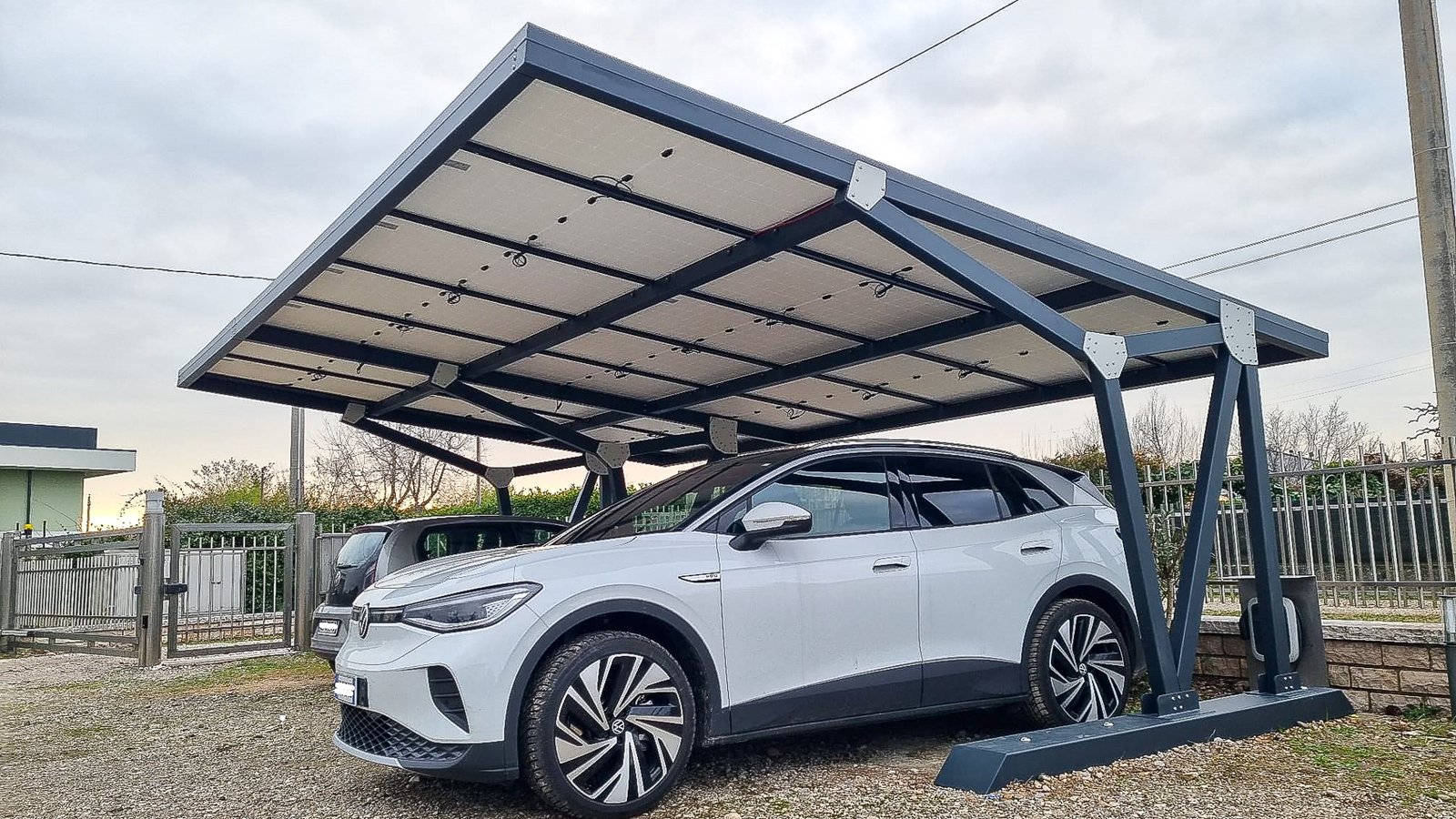 Carport solaire Hermes 3 places