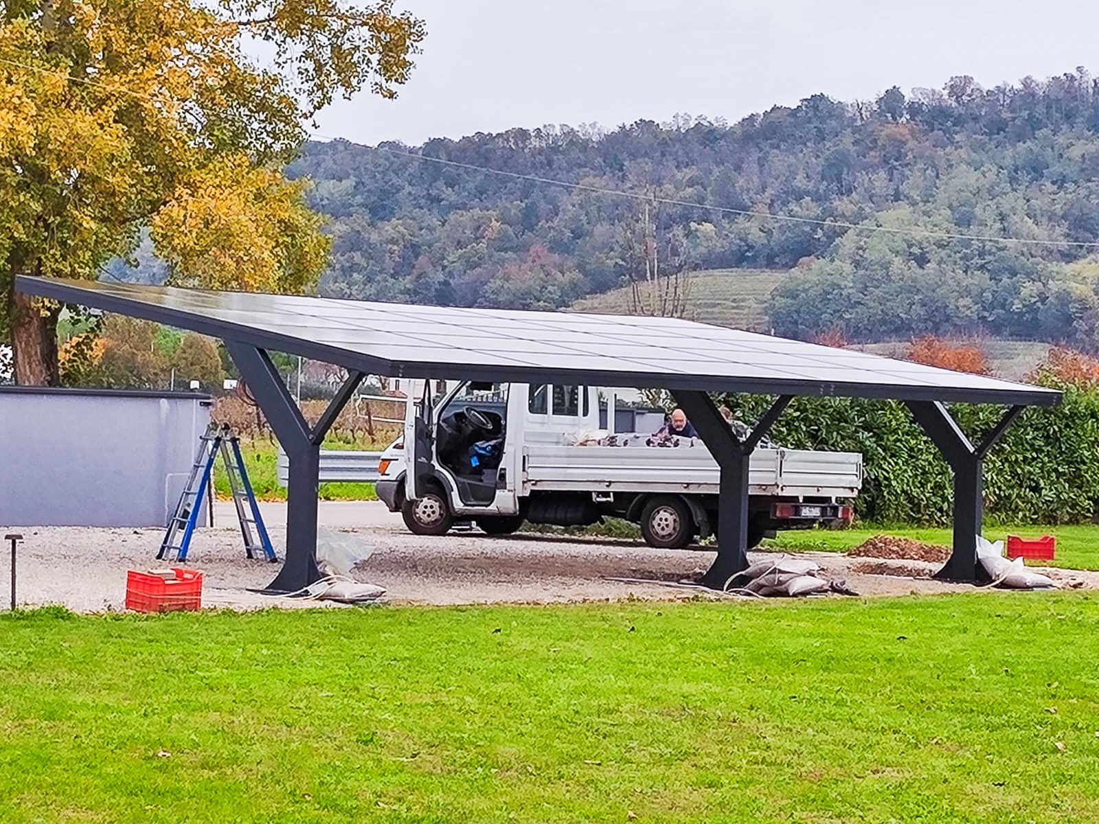 Carport solaire Iridium 3 places