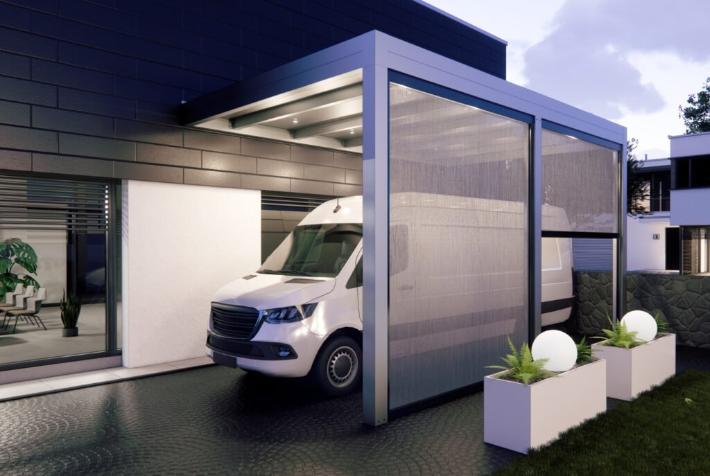 Carport photovoltaïque pour parking d&rsquo;entreprise carport solaire