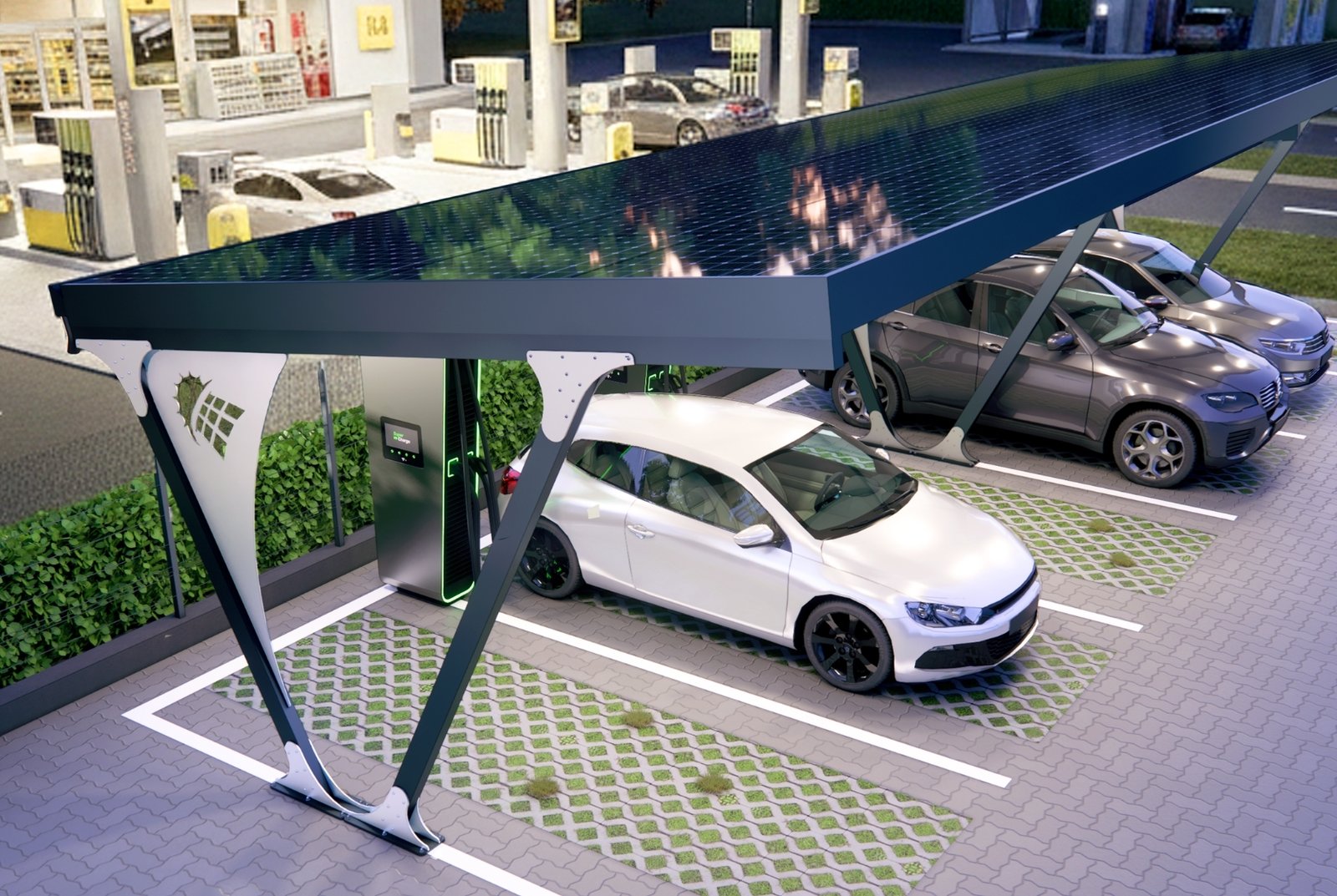 Carport solaire Eliseo Volterra